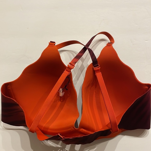 VICTORIA SECRET reversible bra / multi way wear straps orange zebra ombré 34C - Picture 4 of 13